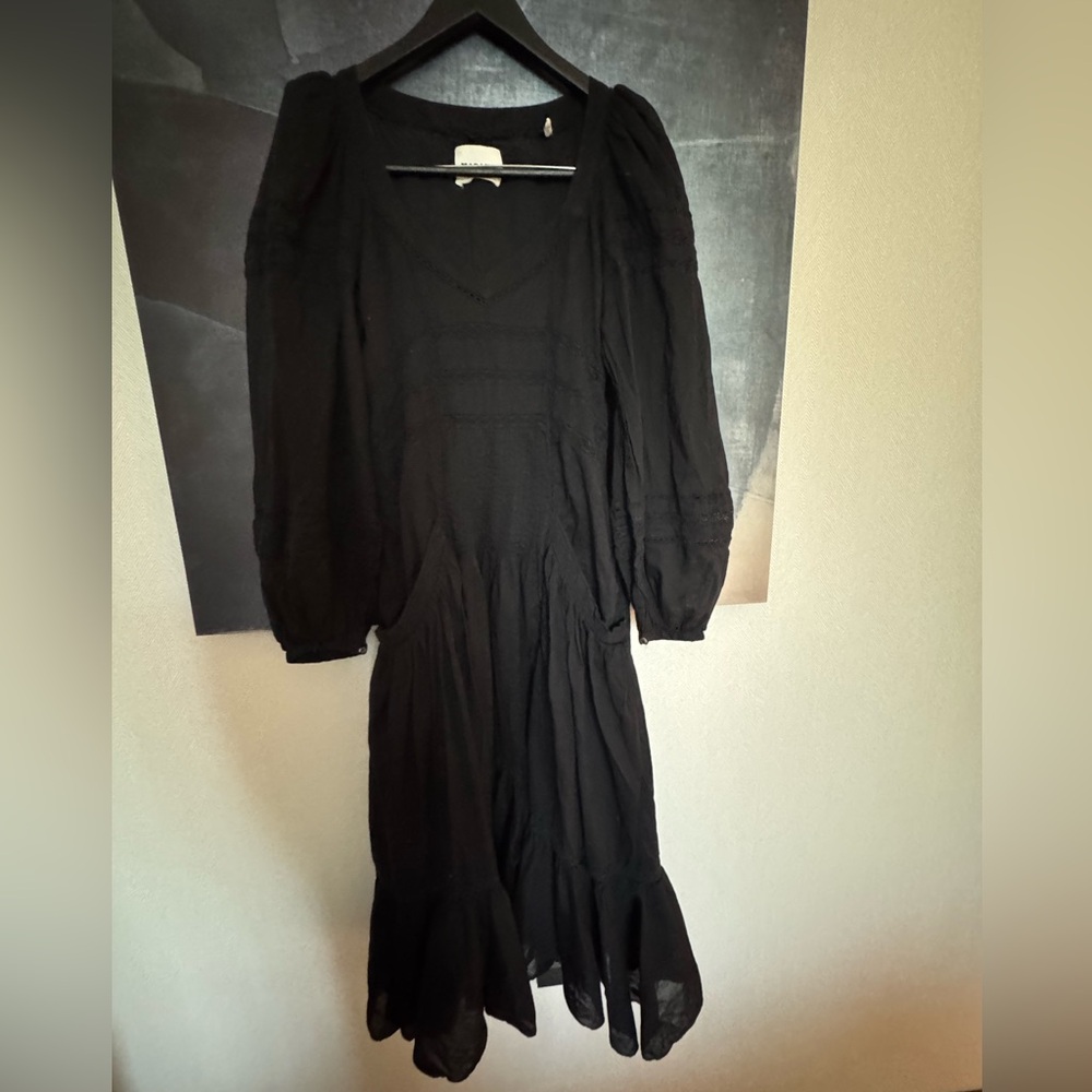 Isabel Marant Etoile Black Melia Midi Dress - Picture 6 of 7
